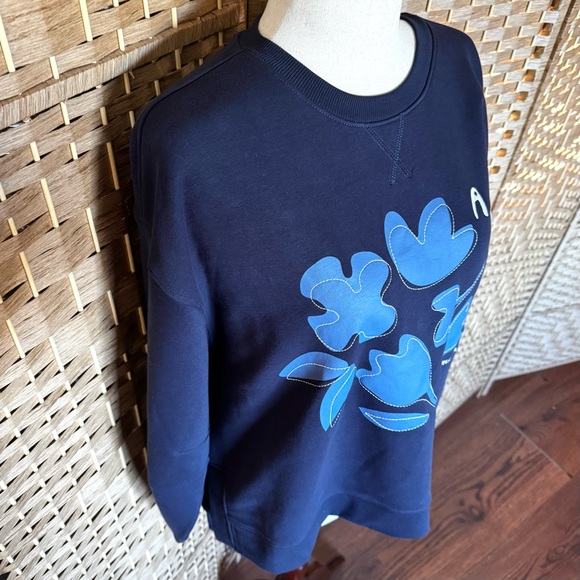 NWT Scotch & Soda navy blue graphic print sweatshirt XL - Picture 4 of 13